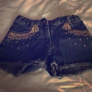 Girls jean shorts